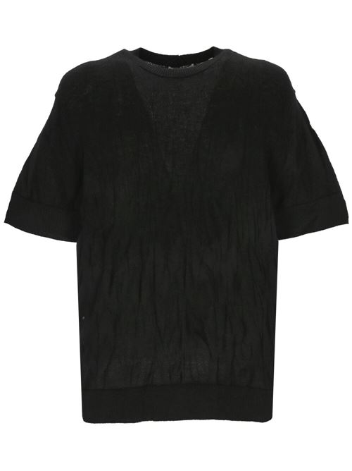 Black merino wool top HELMUT LANG | O02HM701001